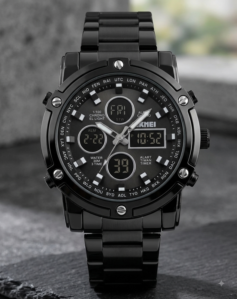 Skmei 1389 -Most selling Dual Time Watch For Men's