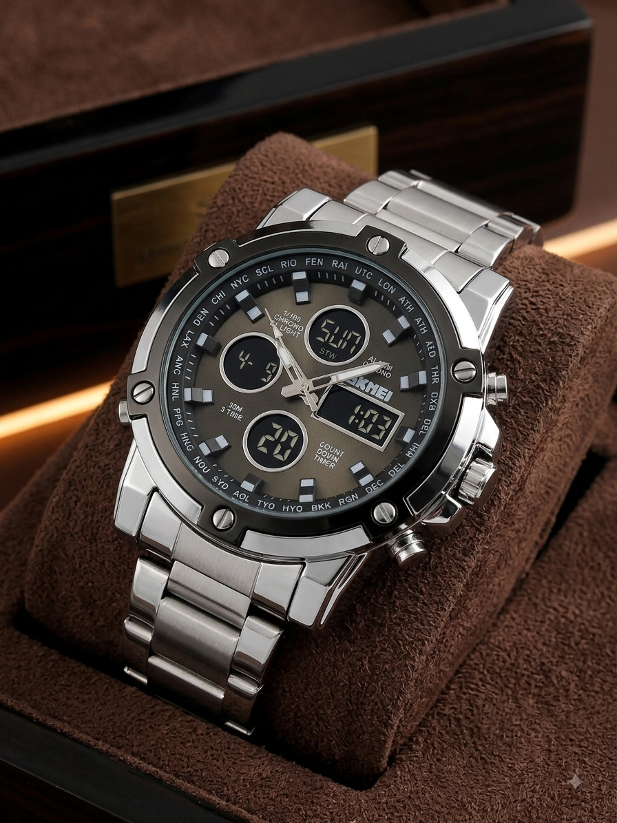 Skmei 1389 -Most selling Dual Time Watch For Men's