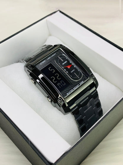 Skmei 1868 Dual time unique design watch