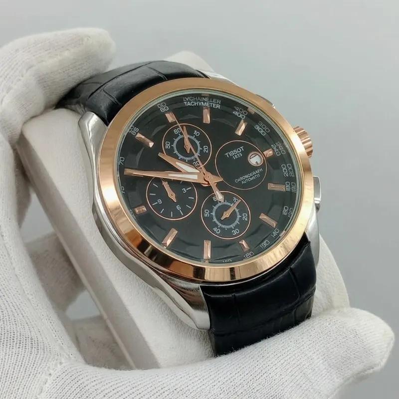 Tissot Lether strap chronograph watch