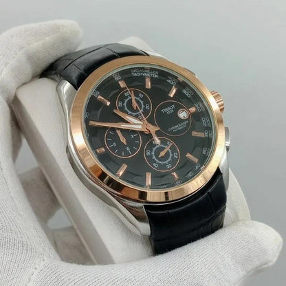 Tissot Lether strap chronograph watch