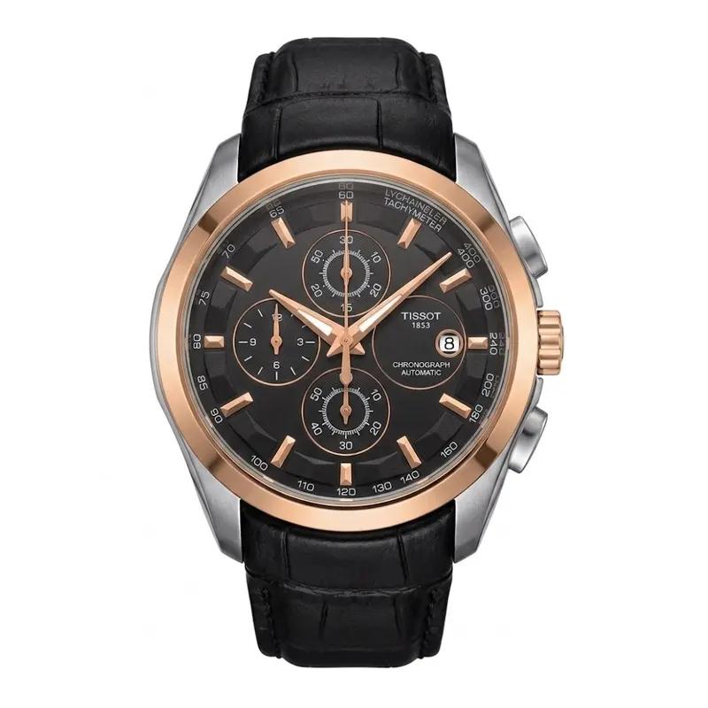 Tissot Lether strap chronograph watch