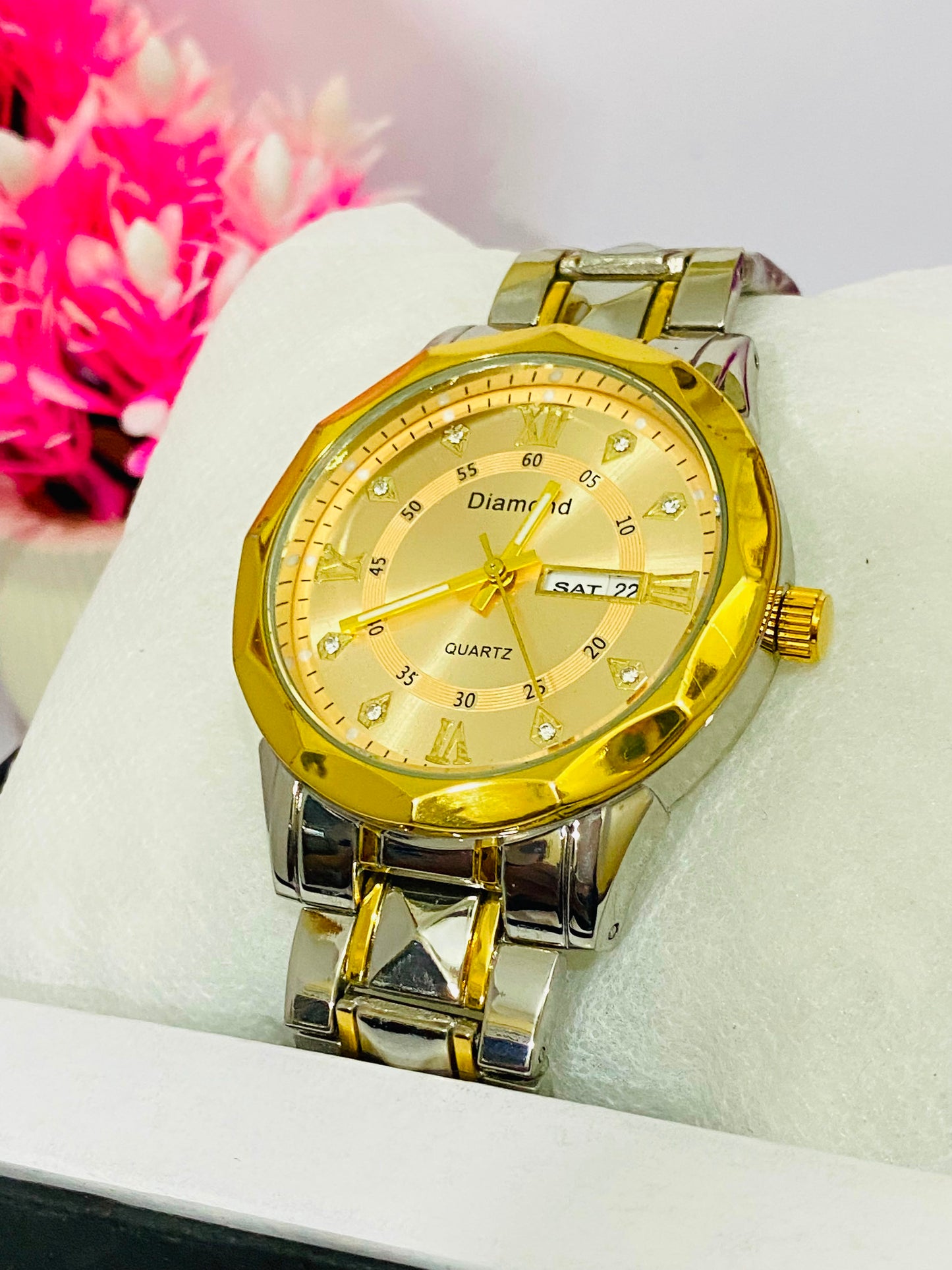 Diamond Premium Gold & Silver two-tone finish