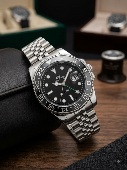 Elegance Royal date and time watch for Men's