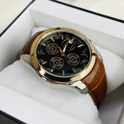 Tissot Lether strap chronograph watch