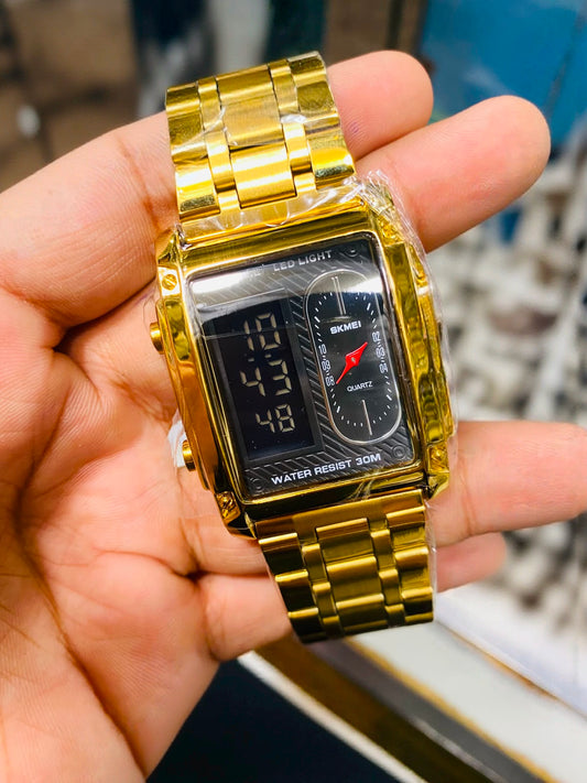 Skmei 1868 Dual time unique design watch