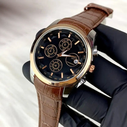 Tissot Lether strap chronograph watch
