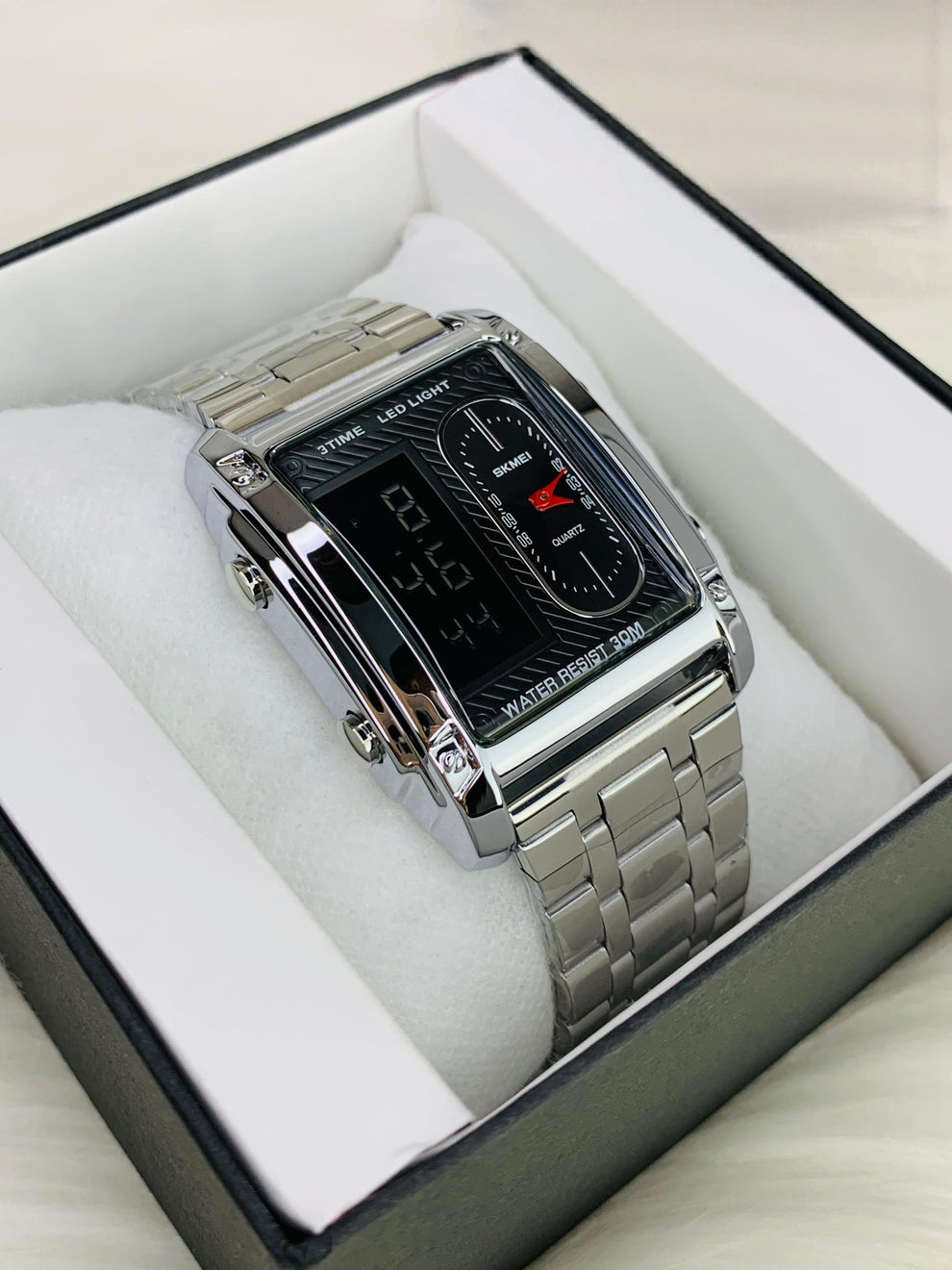 Skmei 1868 Dual time unique design watch