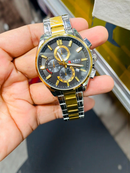 Curren choreograph design chain and leather strap