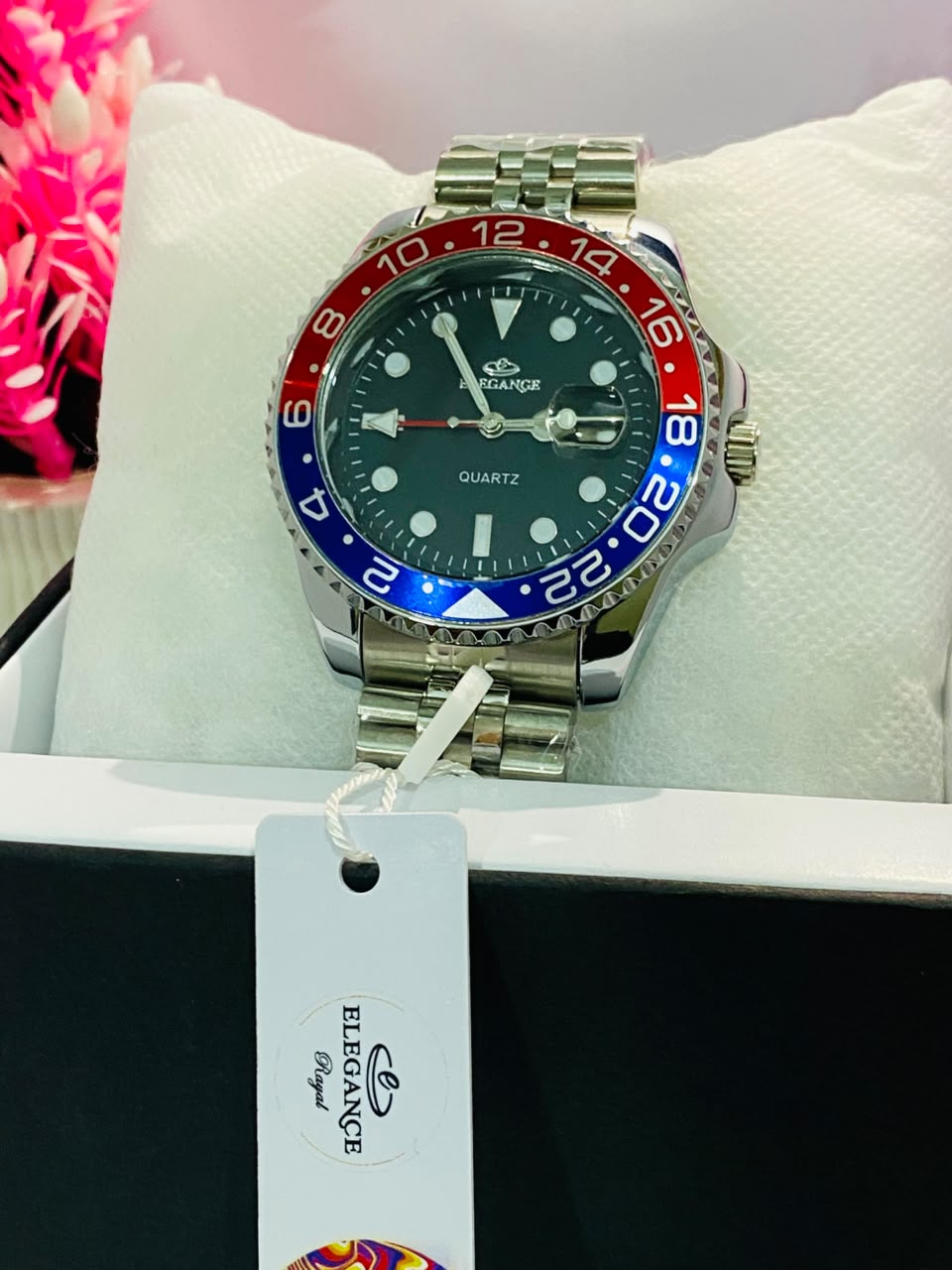 Elegance Royal date and time watch for Men's