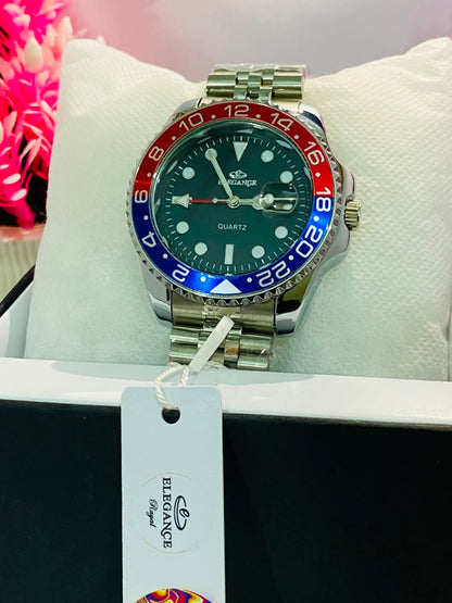 Elegance Royal date and time watch for Men's