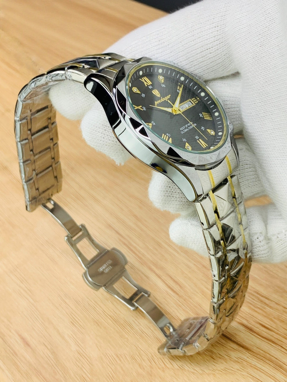 POEDAGAR Most Selling Day Date Watch For Men's