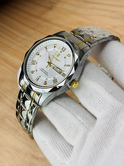 POEDAGAR Most Selling Day Date Watch For Men's